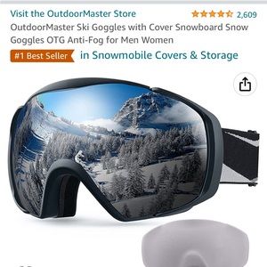 OutdoorMaster Ski Goggles with Cover Goggles OTG Anti-Fog for Men Women